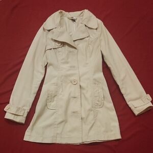 Women's Cream Trench Coat
